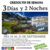 19/09/2025 GREDOS EN UN FIN DE SEMANA