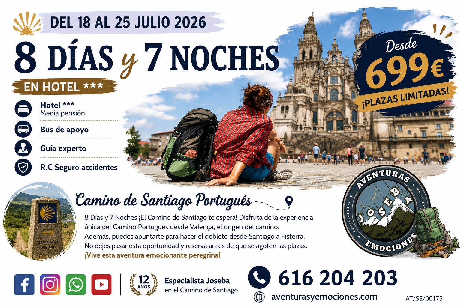 18/07/2026 CAMINO DE SANTIAGO PORTUGUES