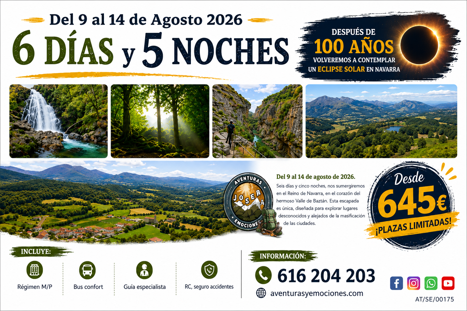 09/08/2026 NAVARRA  VALLE DE BAZTAN SENDEROS Y LEYENDAS